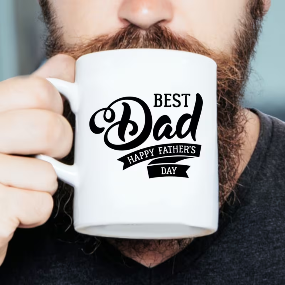11 oz Ceramic Best Dad Ever Coffee Mug Drinkware