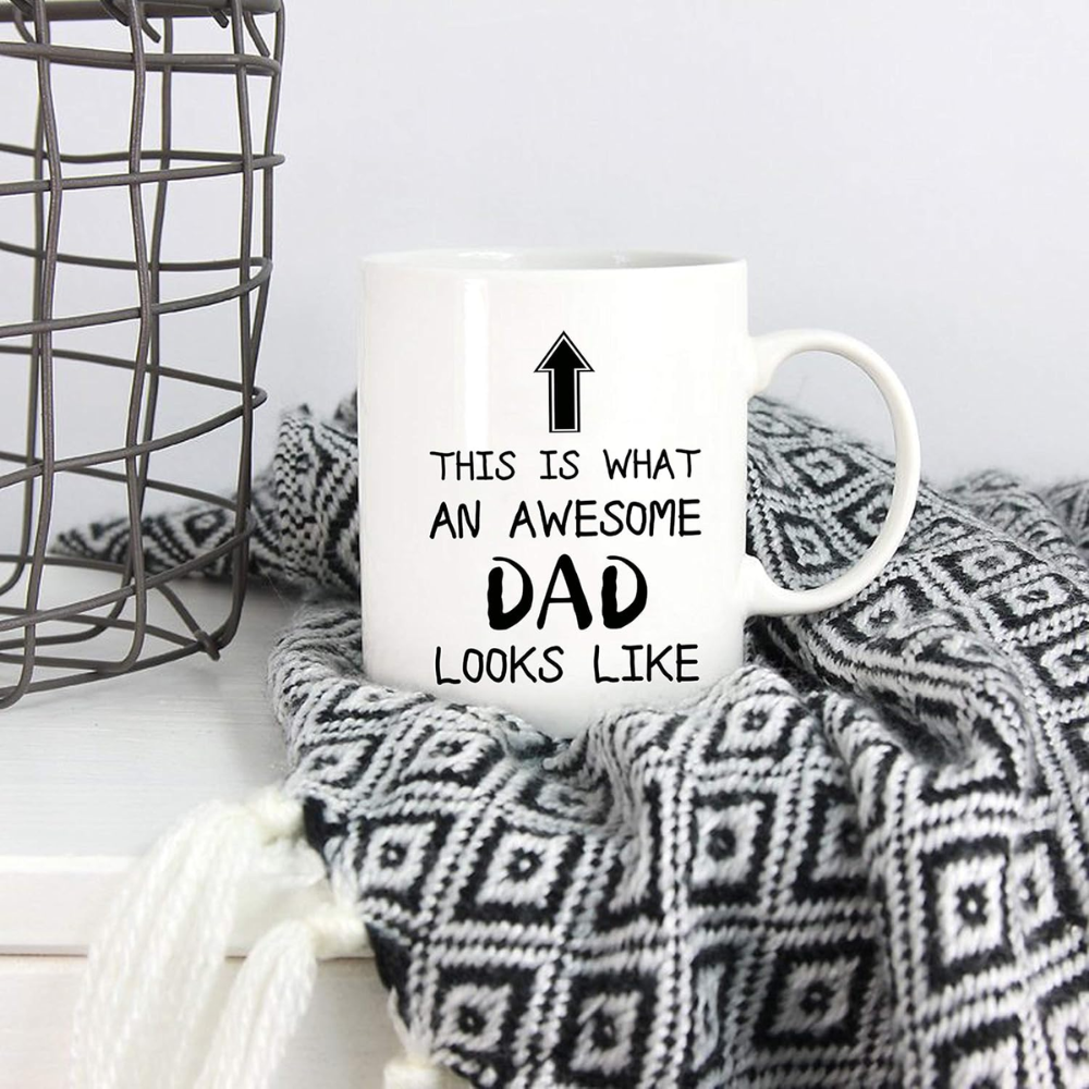11 oz Ceramic Funny Awesome Dad Coffee Mug Novelty Drinkware