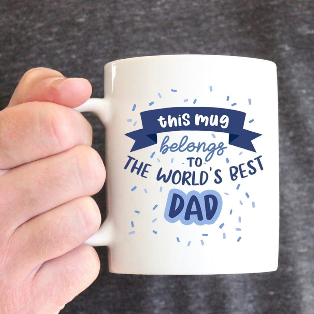 11 oz Ceramic World Best Dad Coffee Mug Funny Gift Drinkware