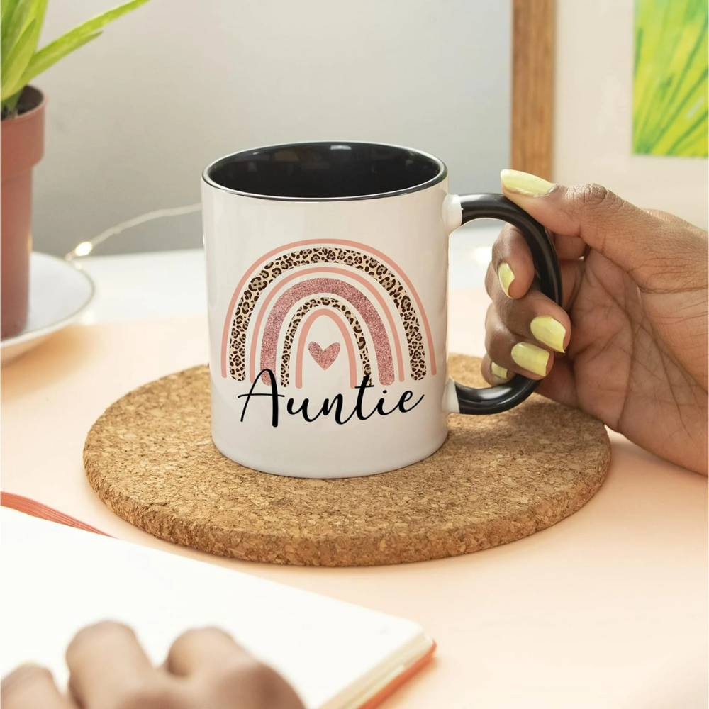 Designs Auntie Mug, 11 Ounces, Aunt Coffee Mug from Niece and Nephew