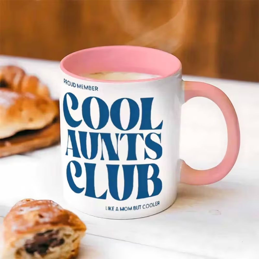 11 oz Ceramic Cool Aunt Coffee Mug Fun Drinkware 1pc