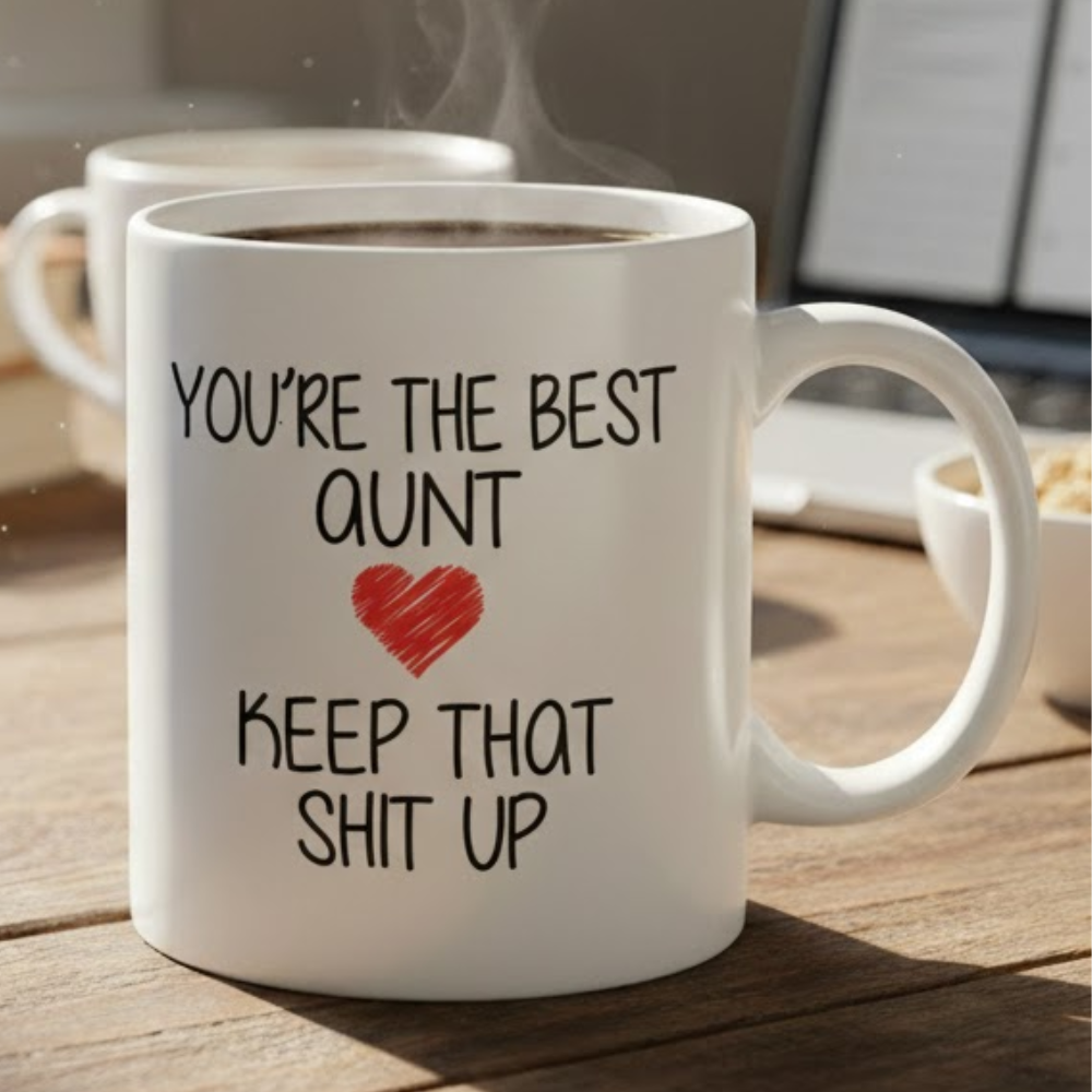 11 oz Ceramic Best Aunt Coffee Mug Multipurpose Drinkware