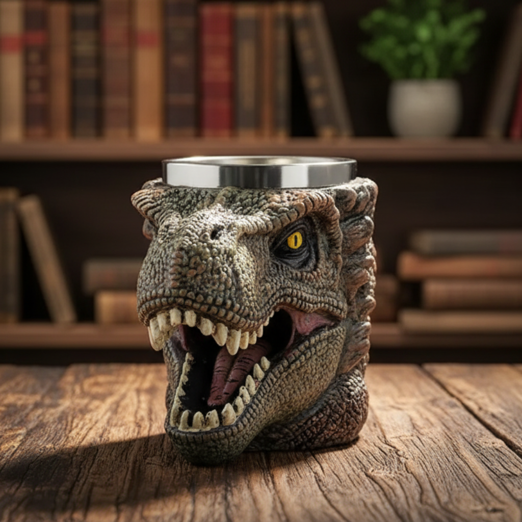 3D Retro Dinosaur Mug