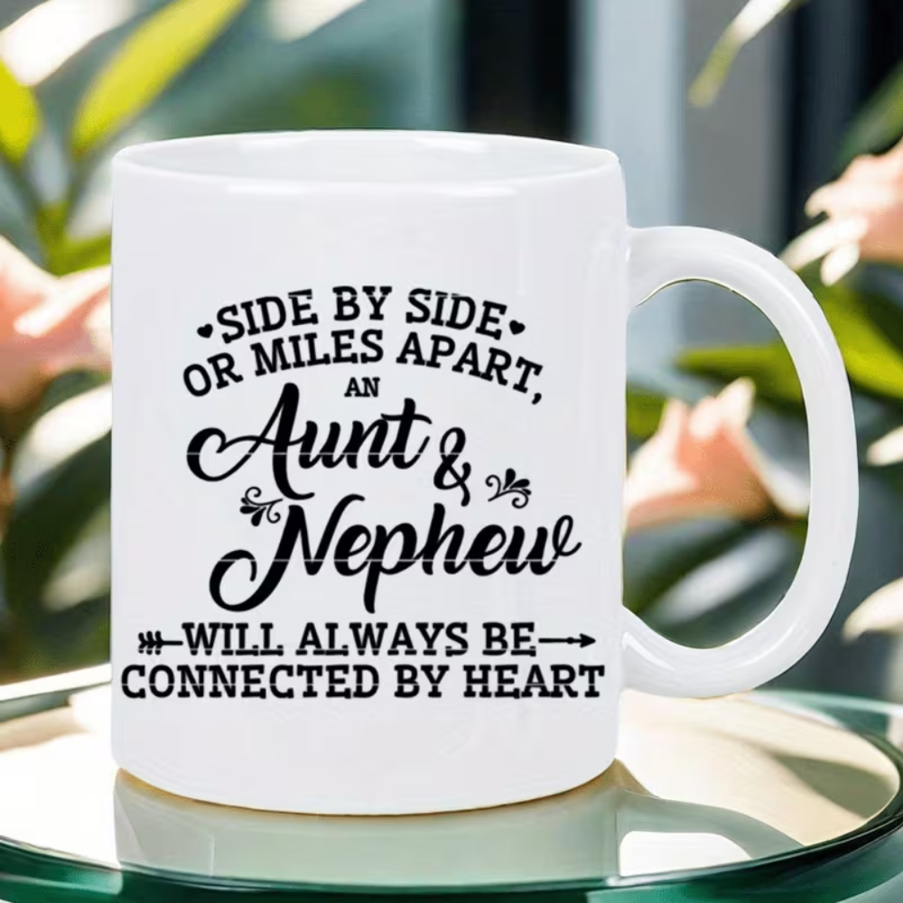 11 oz Ceramic Aunt and Nephew Coffee Mug Reusable Drinkware