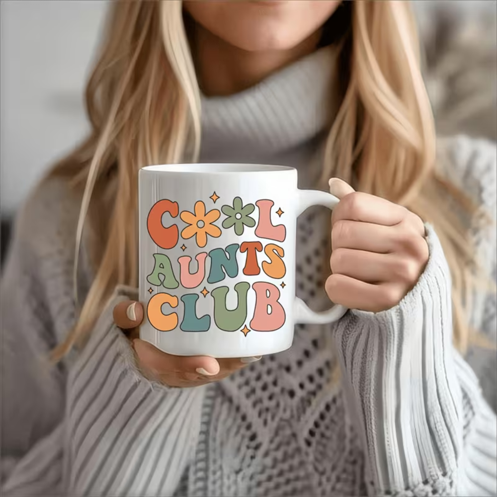 11 oz Ceramic Cool Aunts Club Coffee Mug Aunt Drinkware
