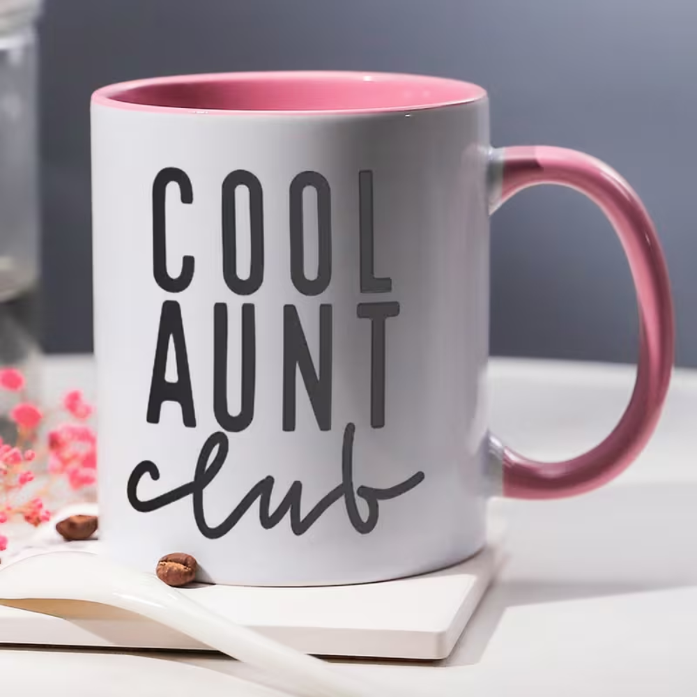 11 oz Ceramic Cool Aunts Club Coffee Mug Aunt Drinkware