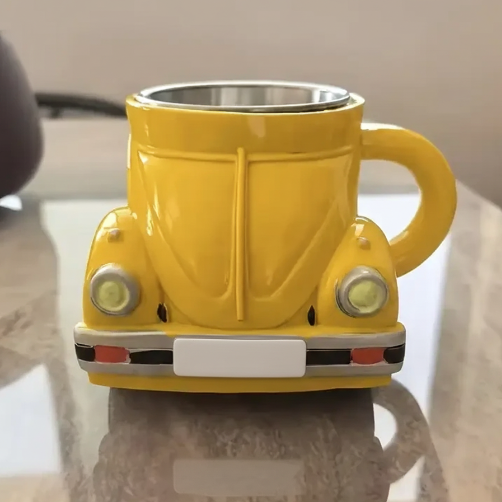 Charming Beetle Car Stainless Steel Coffee Mug