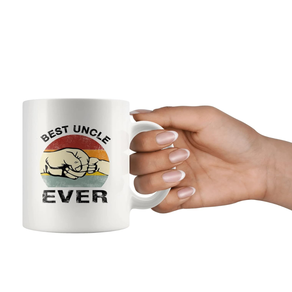 Ceramic Best Uncle Ever Coffee Mug Funny Novelty Drinkware