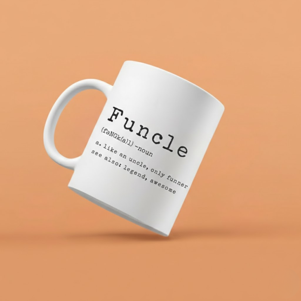 Ceramic Funcle Like a Normal Uncle Coffee Mug Funny Drinkware