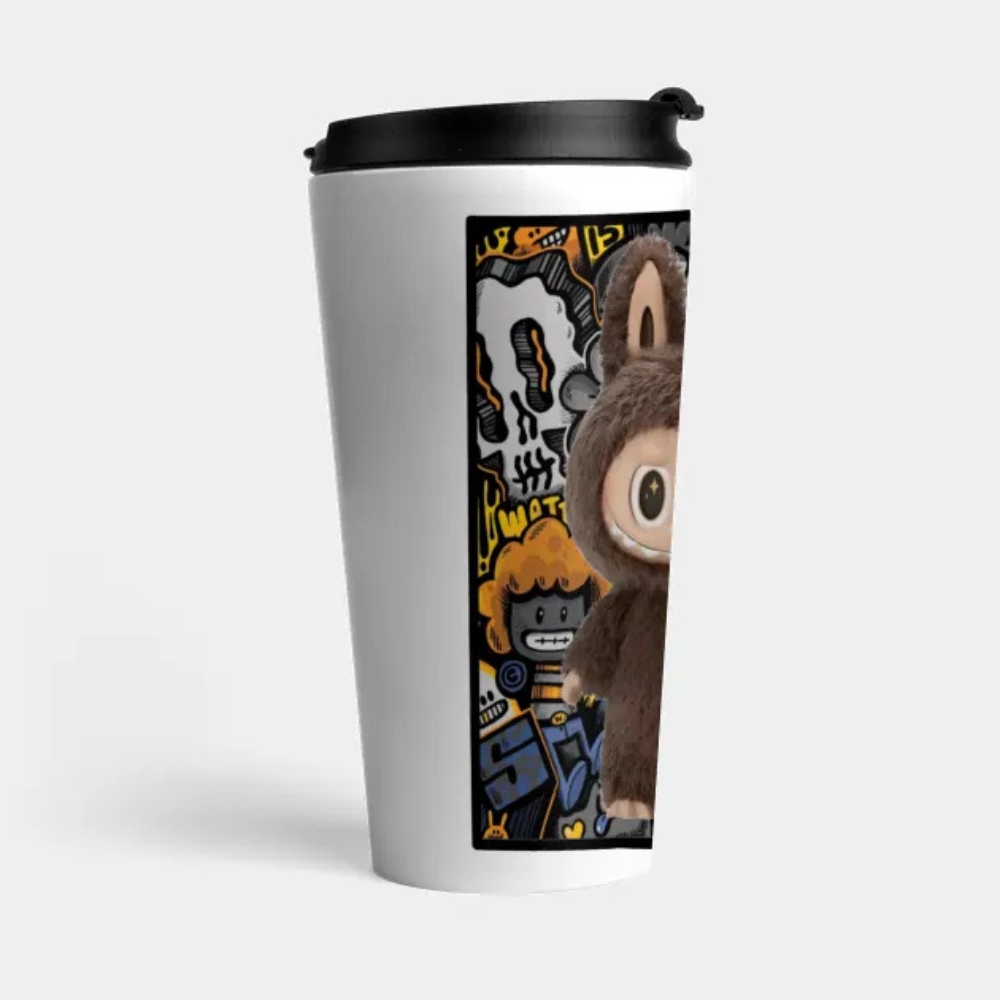 Labubu Urban Doodle Art Mug-Mineral Mug