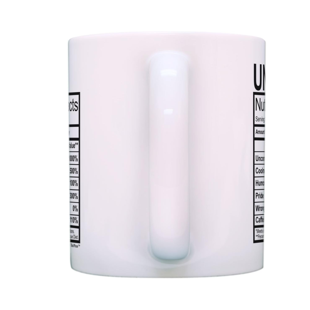 11 oz Ceramic New Uncle Nutritional Facts Coffee Mug Funny Drinkware