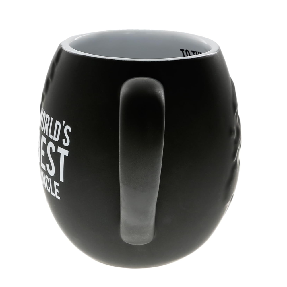 20 oz Ceramic Worlds Best Uncle Globe Shaped Coffee Mug Novelty Drinkware