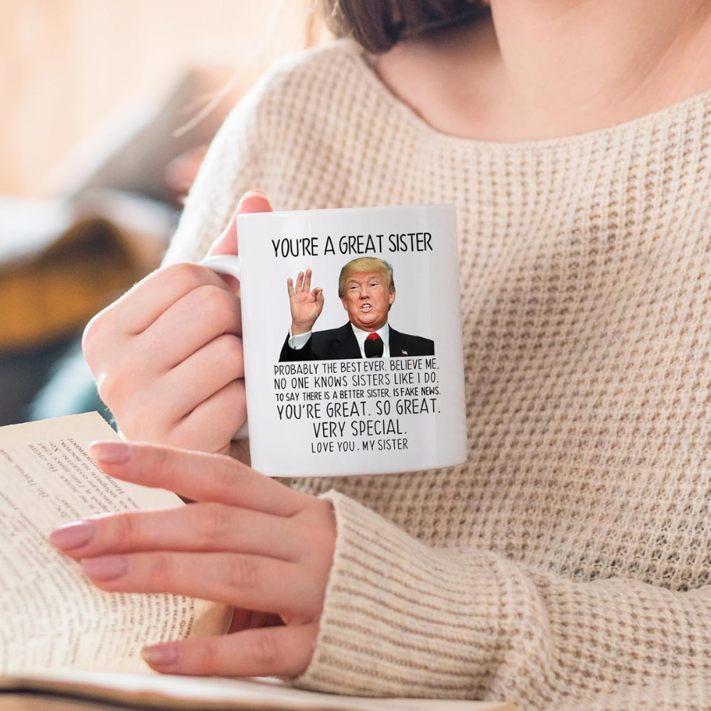 Aurahouse You're A Great Sister Mug, Funny Sister Gifts from Sister Brother, Sister Birthday Gifts, Christmas Gifts, Mothers Day Gifts for Sister-in-law, Soul Sister 11 Oz Cup