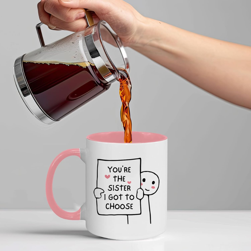 Sister Coffee Mug 11 Oz Sisters Valentines Day, Birthday Gift from Sisters Christian Gifts for Women