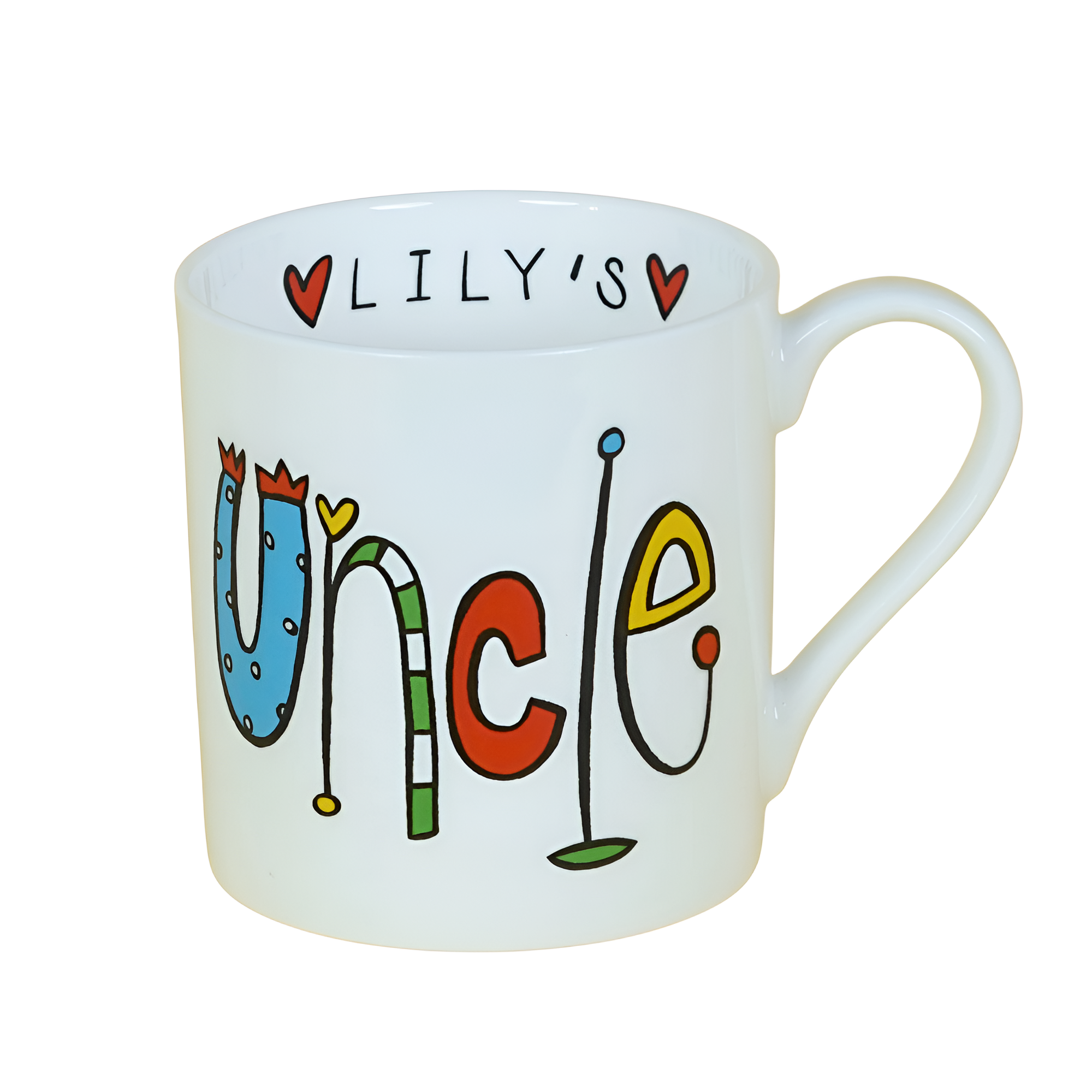 Personalized Uncle Name Ceramic Coffee Mug