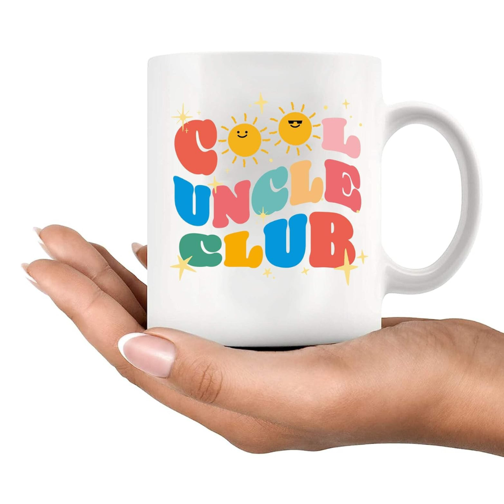 11 oz Personalized Cool Uncle Club Ceramic Coffee Mug Drinkware