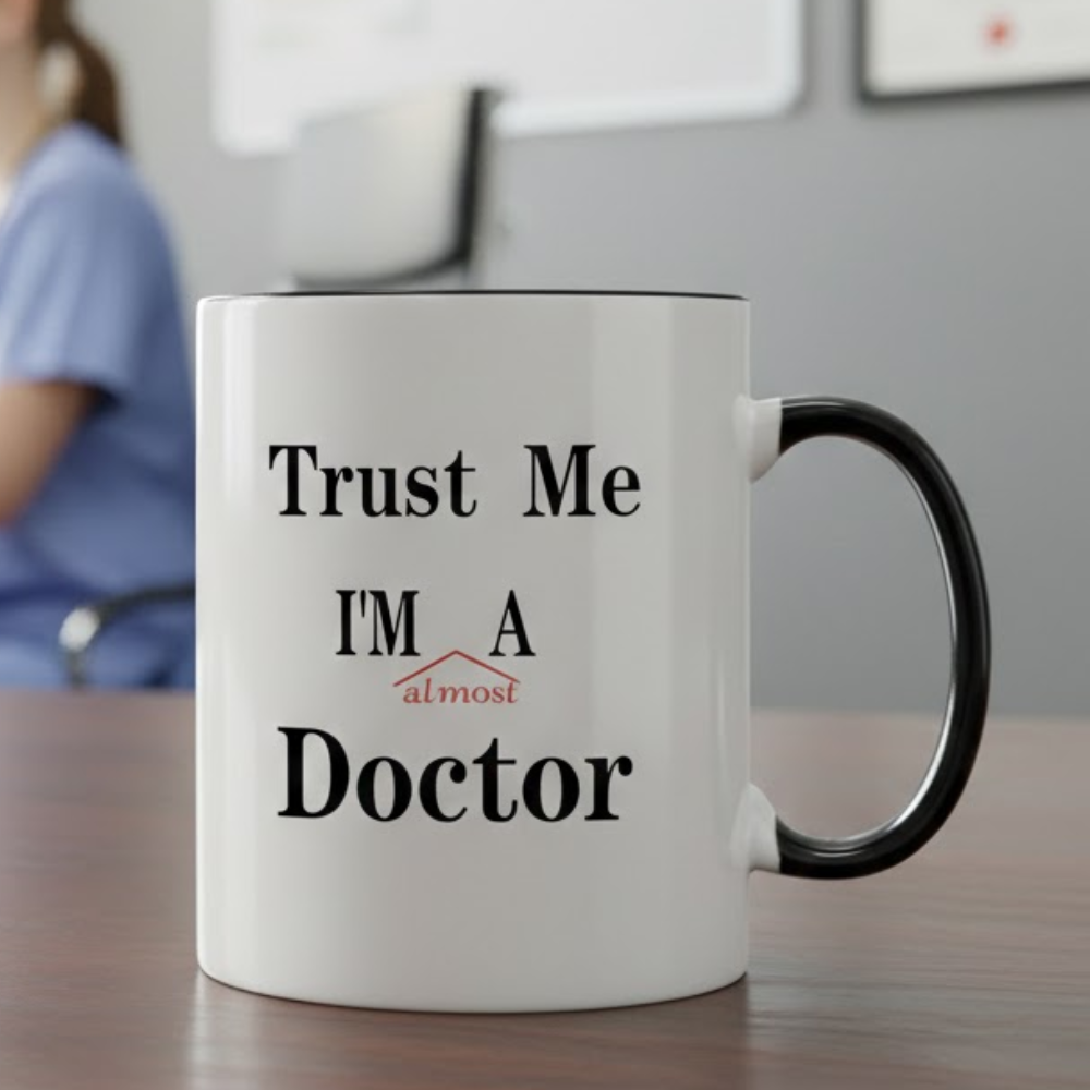 11 oz Ceramic Trust Me Im Almost a Doctor Coffee Mug Funny Drinkware