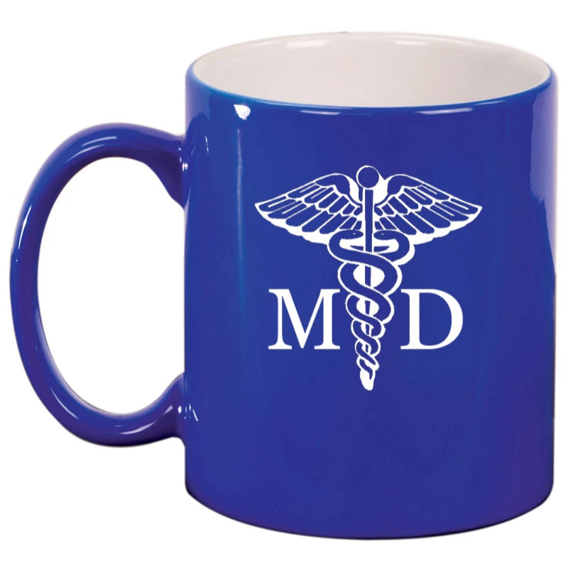 Ceramic Coffee Tea Mug Glass Cup MD Medical Doctor