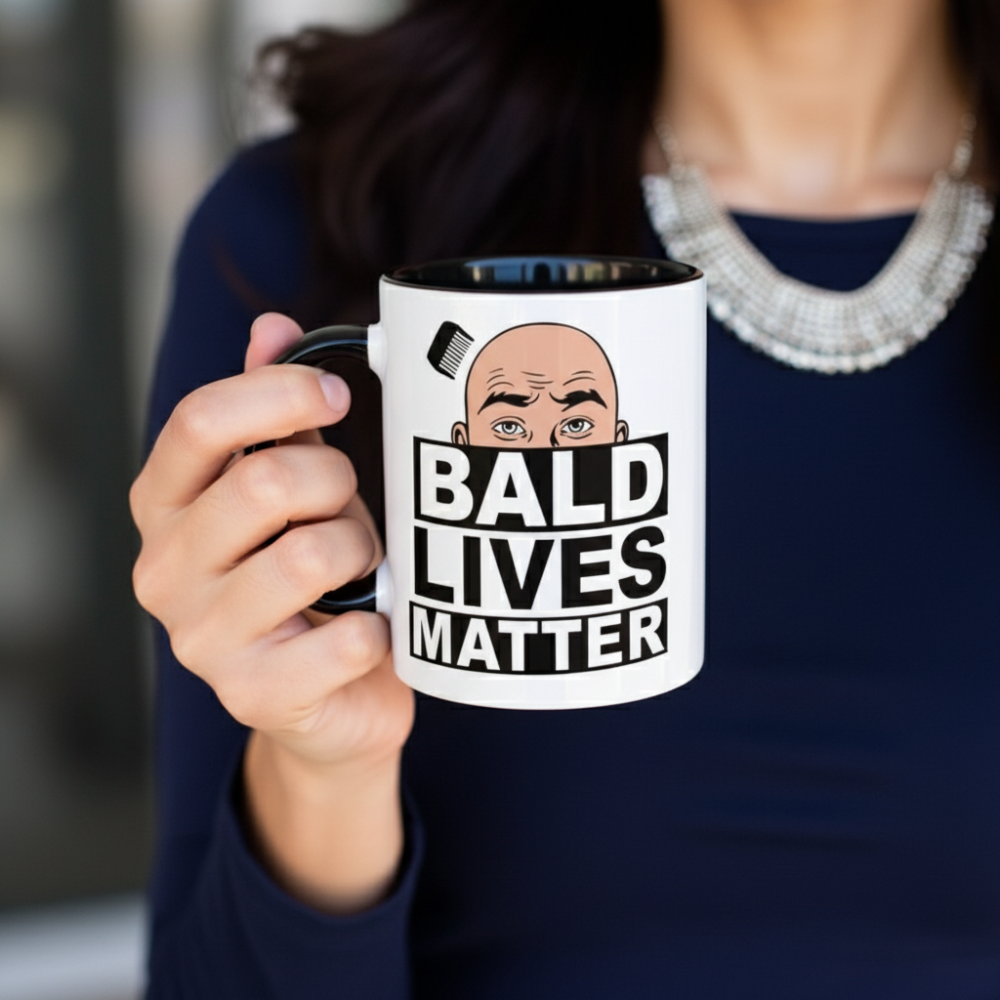 1 Piece Of Bald Lives Matter Funny Coffee Mug
