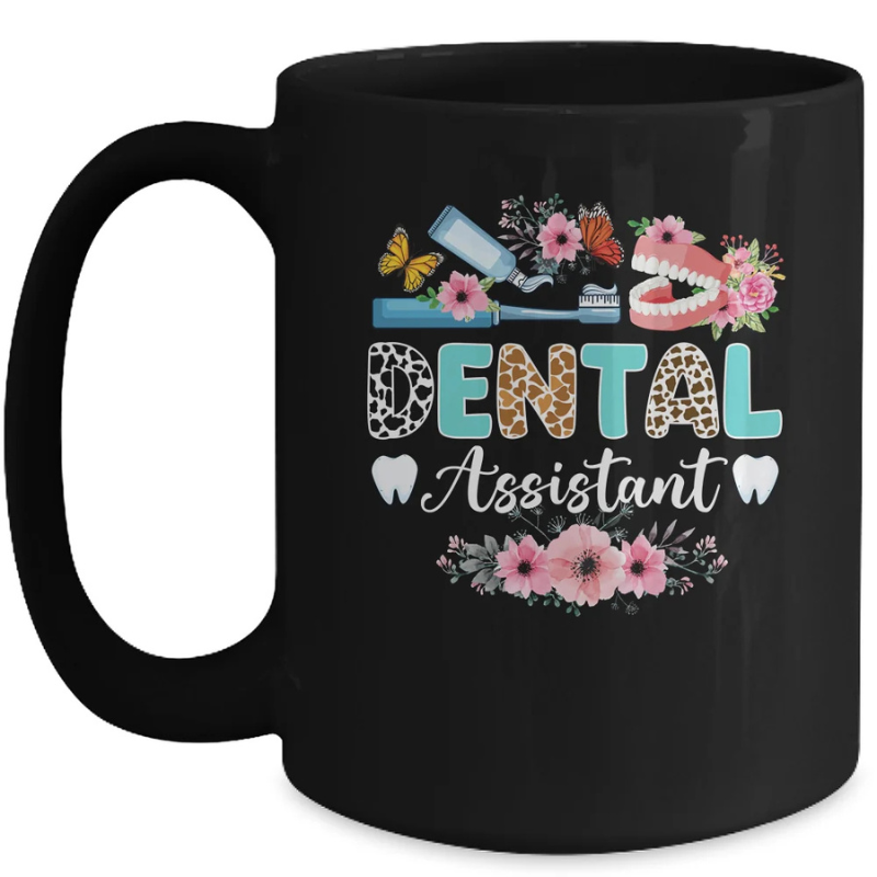 Dental Assistant Leopard Dental Assisting Dental Assistants Mug