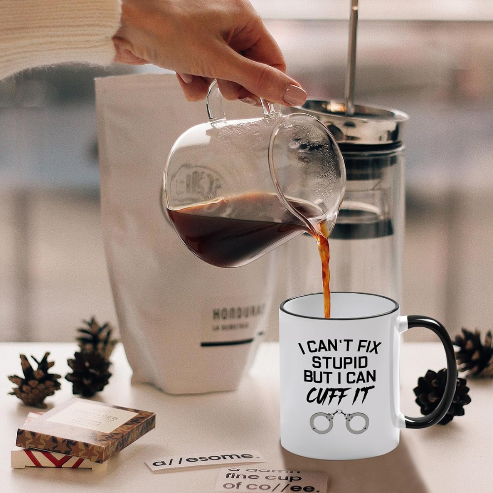 11 oz Ceramic Funny Police Officer Quote Coffee Mug Law Enforcement Drinkware