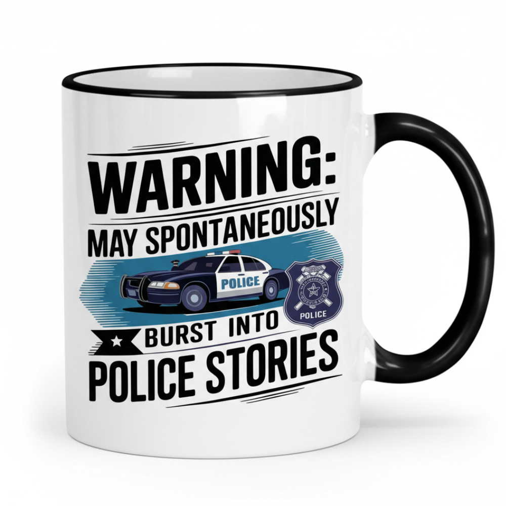 11 oz Ceramic Funny Police Officer Coffee Mug Law Enforcement Drinkware