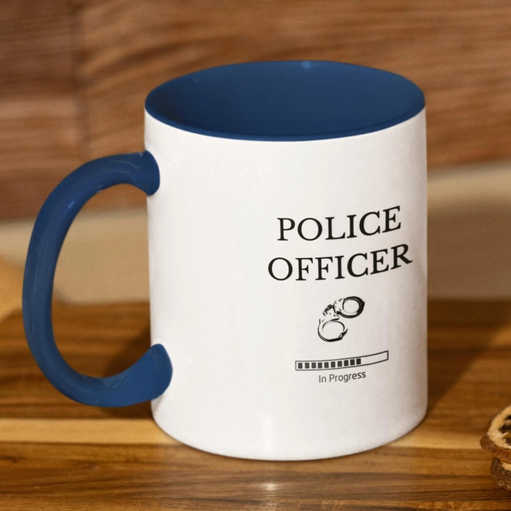 Police Officer Mug, Funny Future Police Officer Gift, Police Officer In Progress Mug