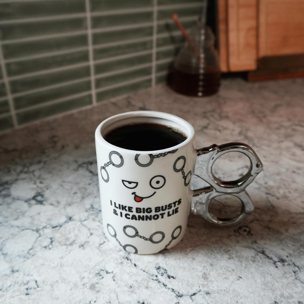 12 oz Ceramic Funny Police Busts Quote Coffee Mug Law Enforcement Drinkware