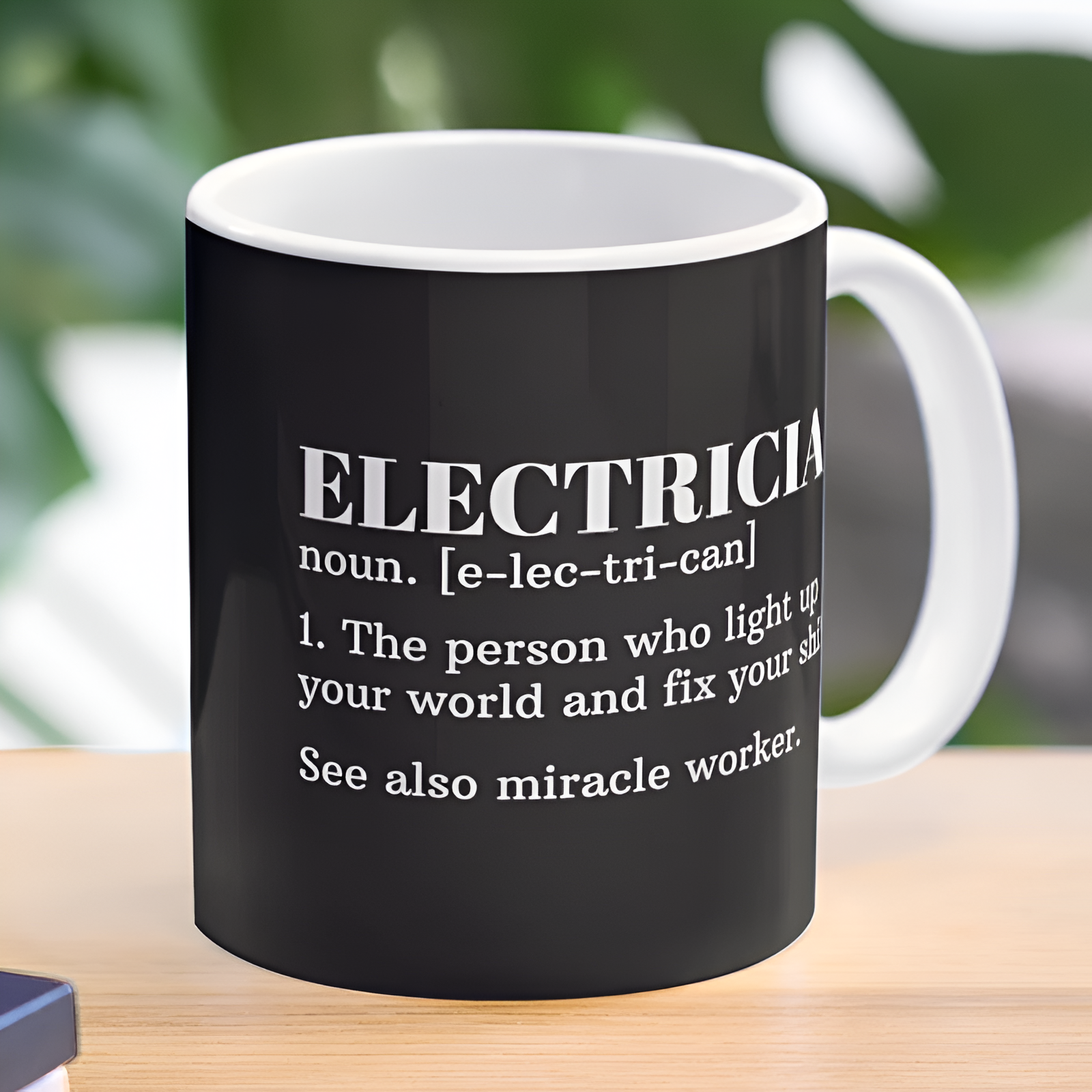 Electrician Definition Printed Ceramic Coffee Mug
