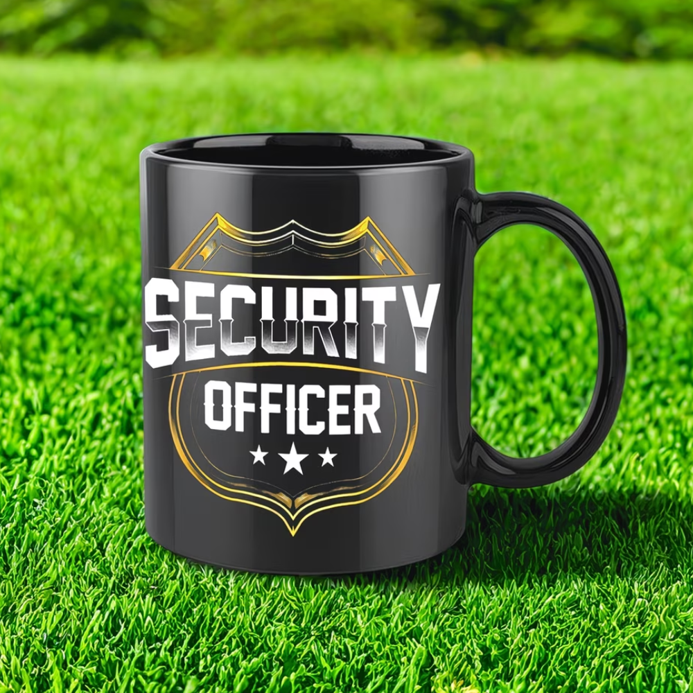 11oz Ceramic Security Officer Themed Mug