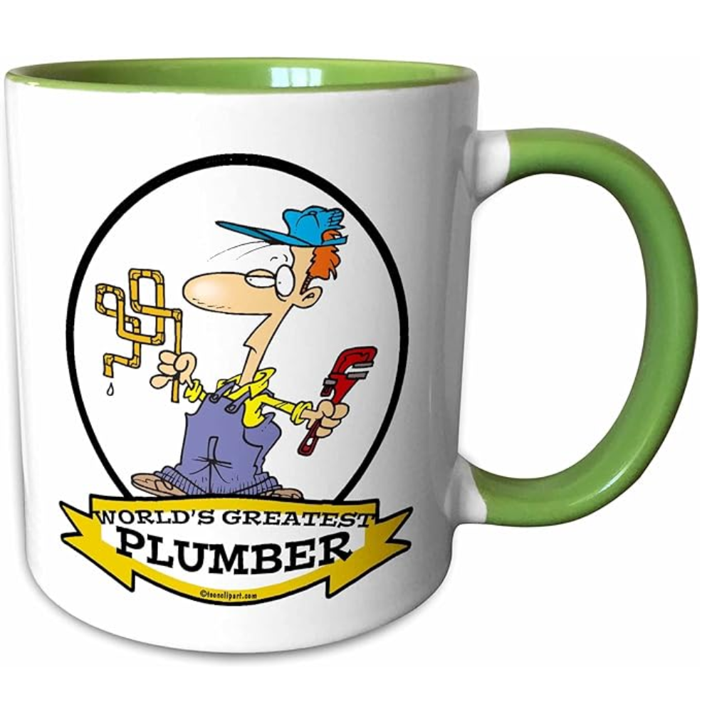 3dRose Funny Worlds Greatest Plumber