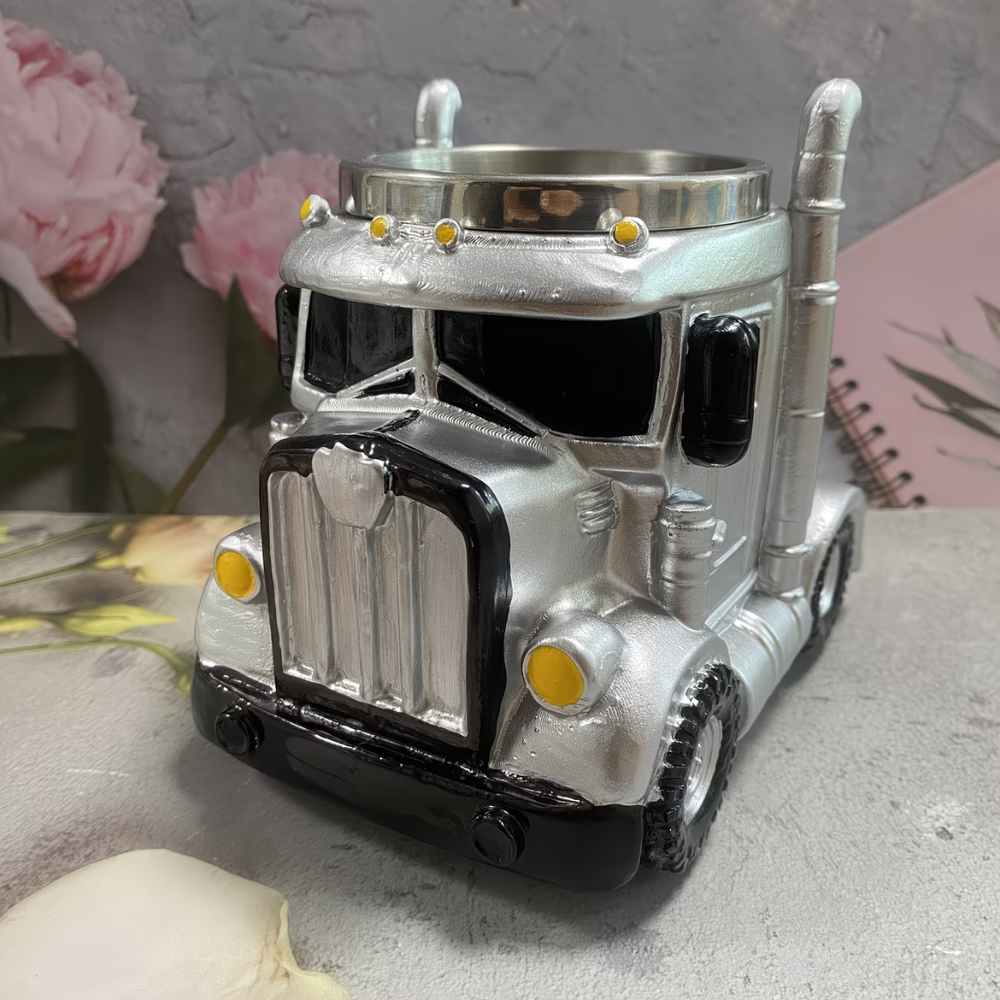 Truck Shaped Resin Coffee Mug for Home Decor