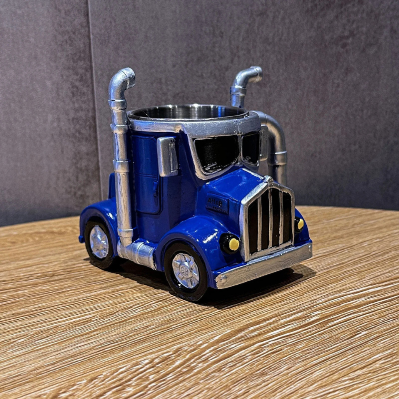 Steadline Handcrafted Semi Truck Shaped Ceramic Coffee Mug 350ml Capacity