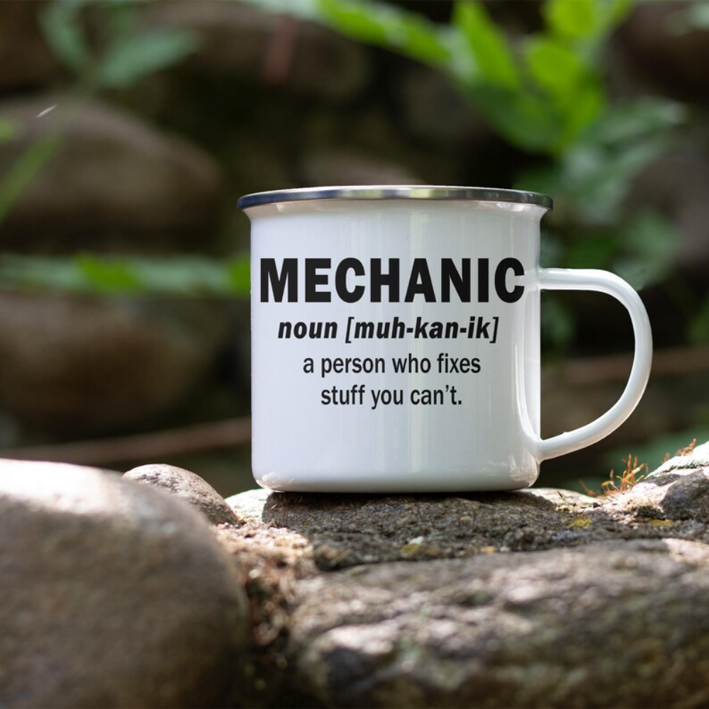 Mechanic Definition Coffee Mugs, Mugs for Auto Repair, Unique Gifts for Car Mechanics, Coffee Mugs for Gearheads, Mechanic Humor Mug for Men