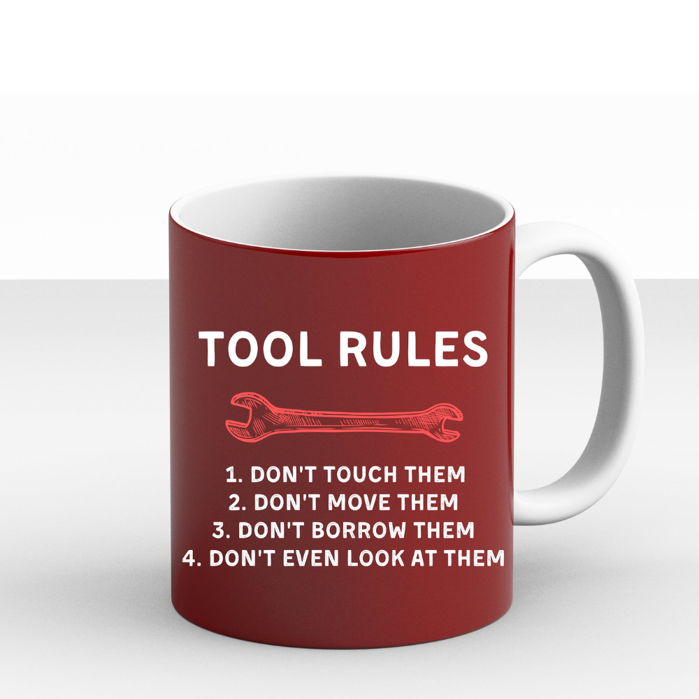 Funny Mechanic Tool Rules Auto Repair Car Mechanic Handyman Trendy New Mug