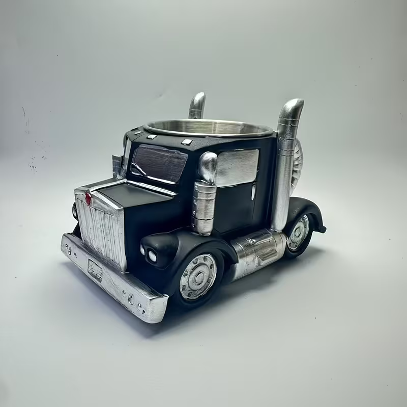 Mugs Coffee Cups Handcrafted Truck Shaped Coffee Cup Reusable ABS Plastic