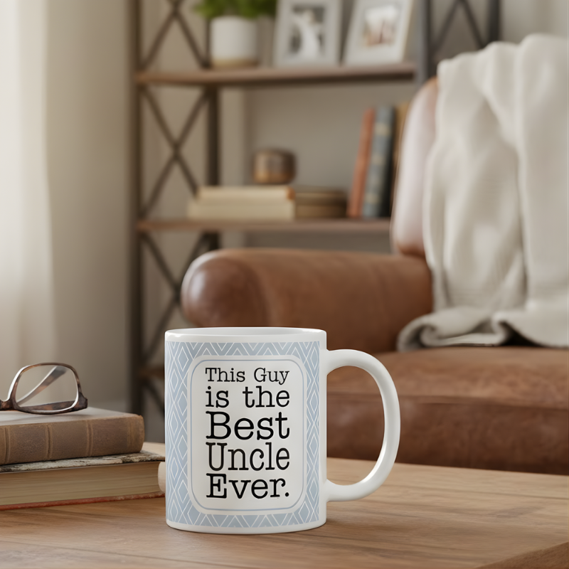 Proud Uncle Message Print 11oz Ceramic Coffee Mug