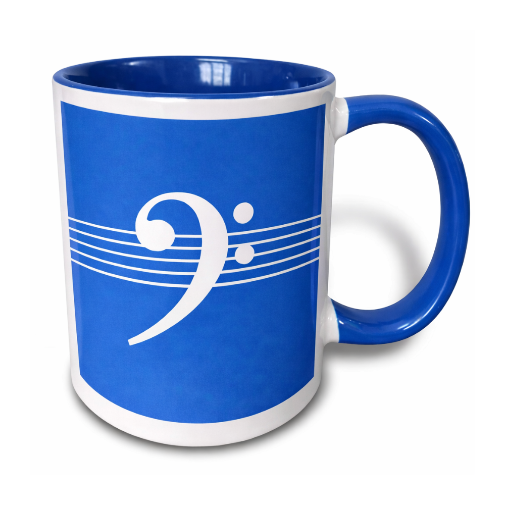 Bass Clef F Clef Themed Printed 11 Oz Mugicians Coffee Mug