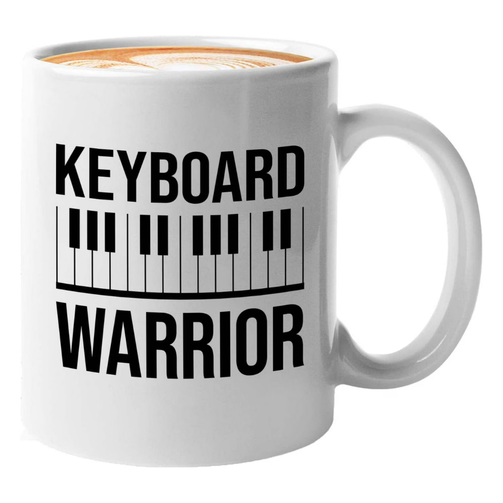 88 Keys Piano Player Themed Musician Coffee Mug