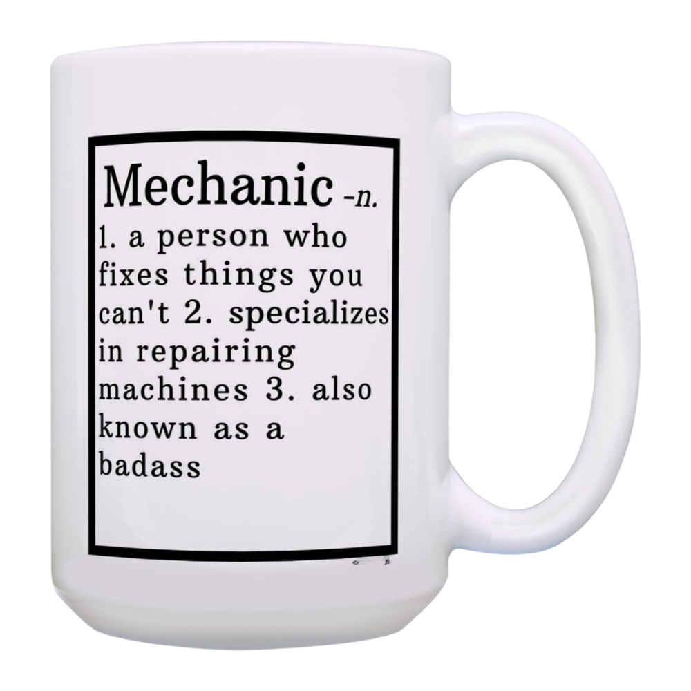 Mechanic Appreciation Definition Printed Coffee Mug