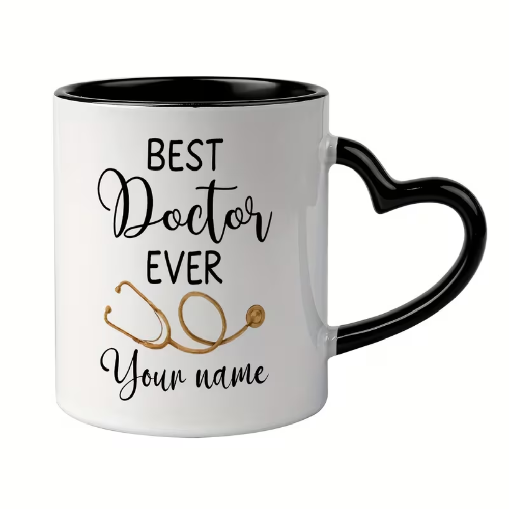 Personalized Doctor Name Icon Ceramic Mug