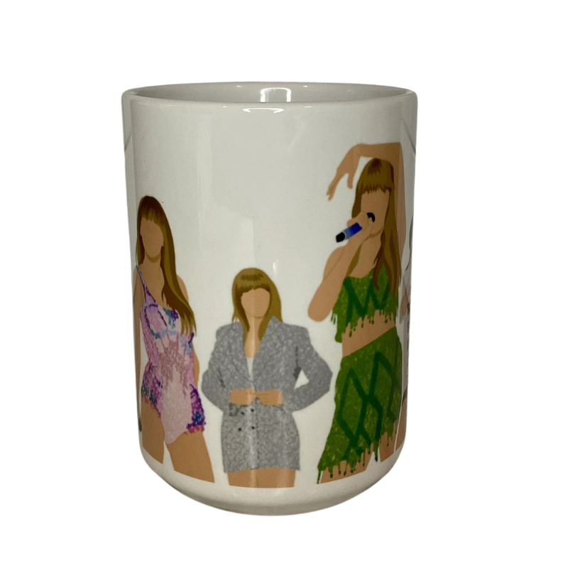 TS Inspired Graphic Print 15oz Ceramic Coffee Mug