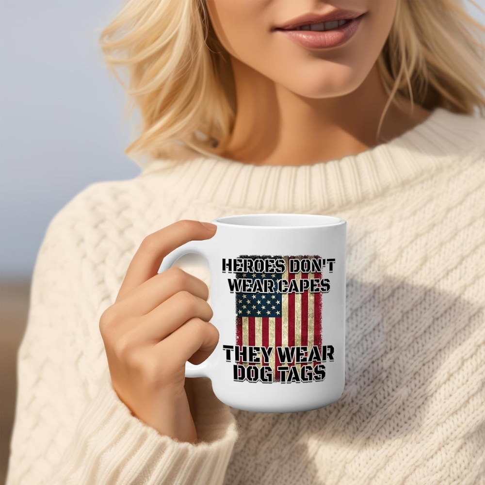 Military Veteran Coffee Mug USA Flag Home of The Free Because Of The few Cup Gift For Marine Navy Army Air Force