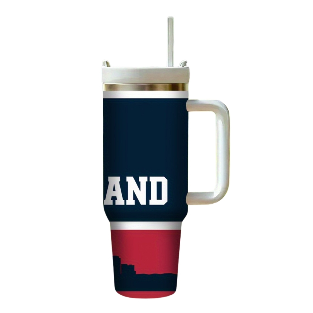 40oz New England Football Stainless Steel Tumbler
