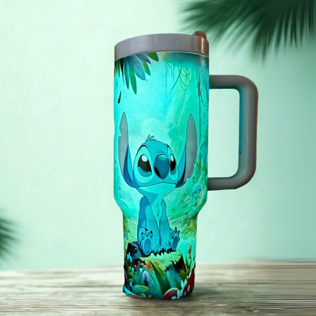 40oz Stainless Steel Tumbler with Insulated Travel Cup with Lid