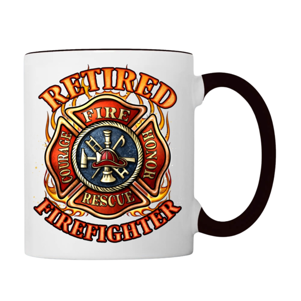retired firefighter gift fireman retirement party gift long sleeve t s Coffee Mug