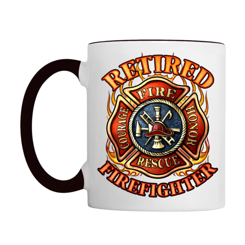 retired firefighter gift fireman retirement party gift long sleeve t s Coffee Mug