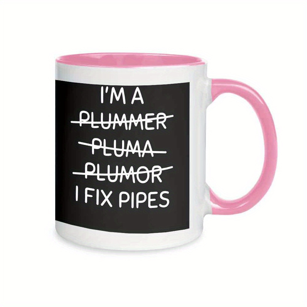 Single 11Oz Ceramic Coffee Mugs Designed to Withstand Heat Perfect As A Gift Featuring a Playful Text Theme.