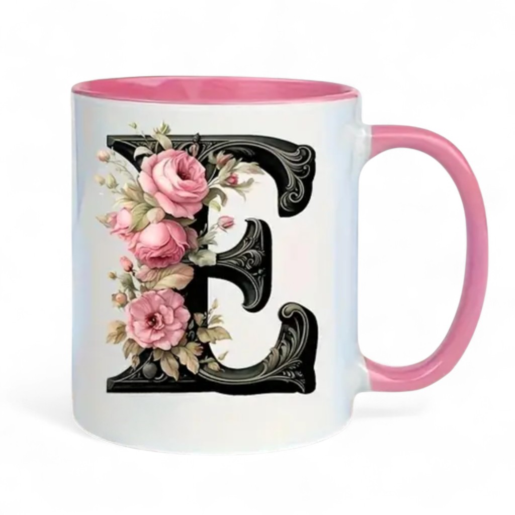 Alphabet Printed Ceramic Mug