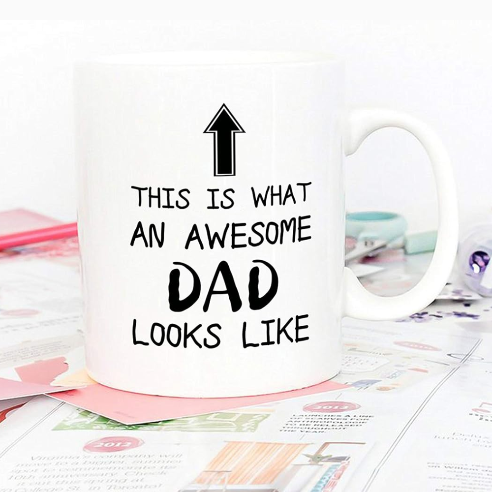 11 oz Ceramic Funny Awesome Dad Coffee Mug Novelty Drinkware